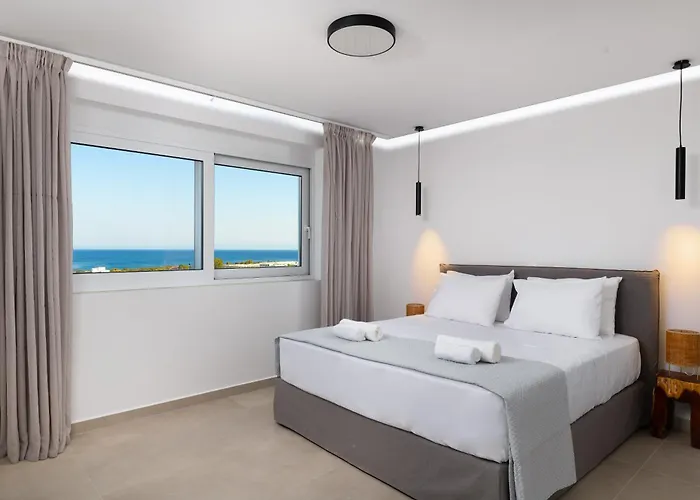 Luxurious With Sea Views In Rhodes Villa